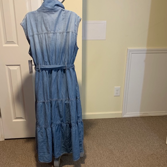 Lane Bryant Blue Denim Midi Dress - Picture 4 of 4